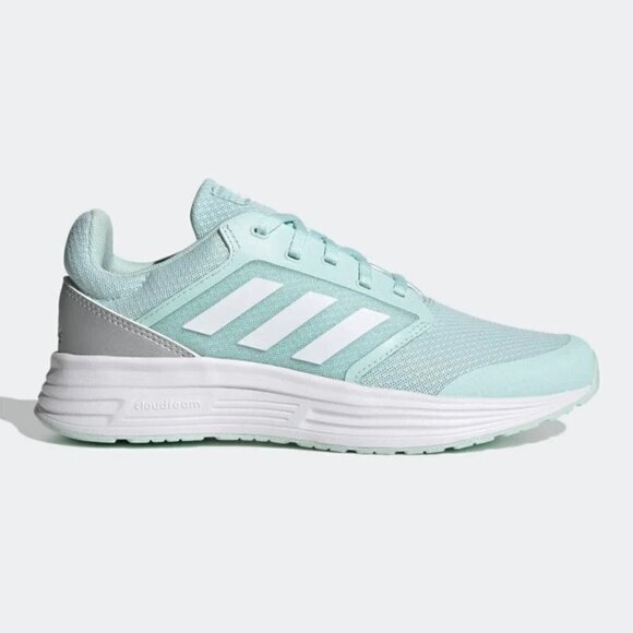 Adidas Galaxy 5 Cloudfoam Running Shoes Mint Green & White Women's Size 6.5 - Picture 1 of 10